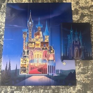 Disney Castle Collection Journal Cinderella w/poster